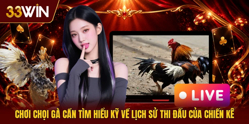 Chơi chọi gà cần tìm hiểu kỹ về lịch sử thi đấu của chiến kê