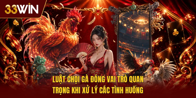 Luật chọi gà đóng vai trò quan trọng khi xử lý các tình huống