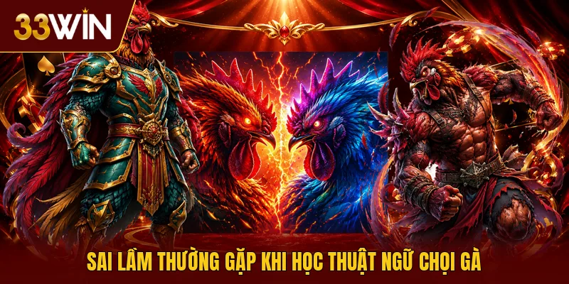 Sai lầm thường gặp khi học thuật ngữ chọi gà